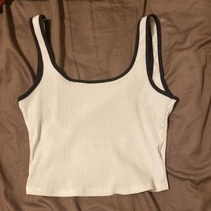 white and black tank crop